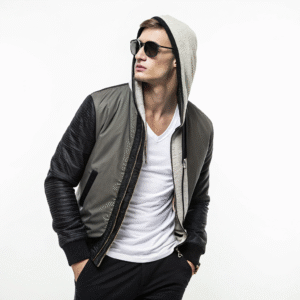 Hooded Bomber Jacket