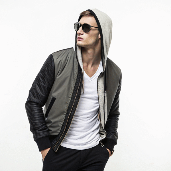 Hooded Bomber Jacket