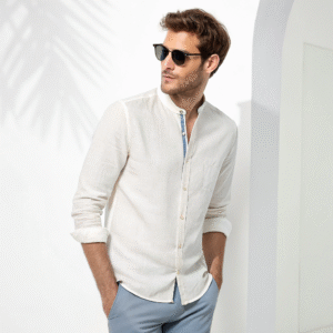 Linen Mandarin Shirt