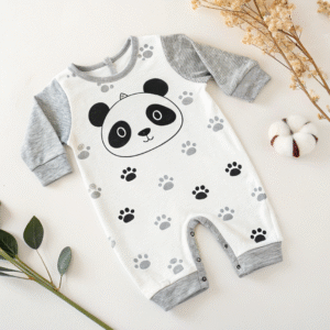 Panda Print Romper