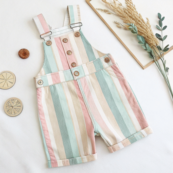 Striped Dungarees