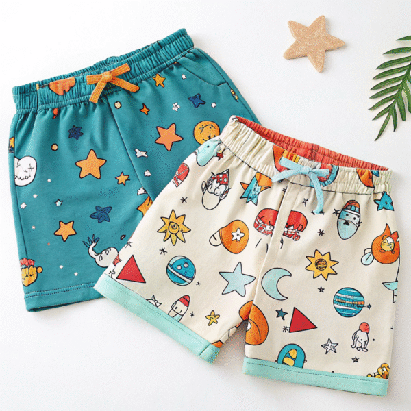 Cartoon Printed Shorts